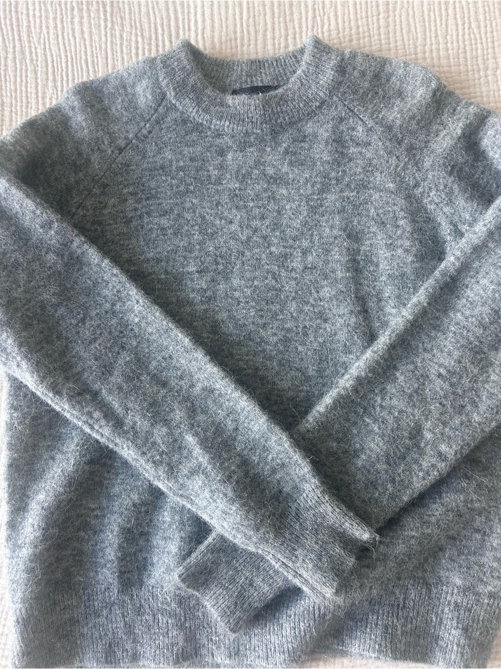 Zara Crewneck Sweater - Heather Light Blue